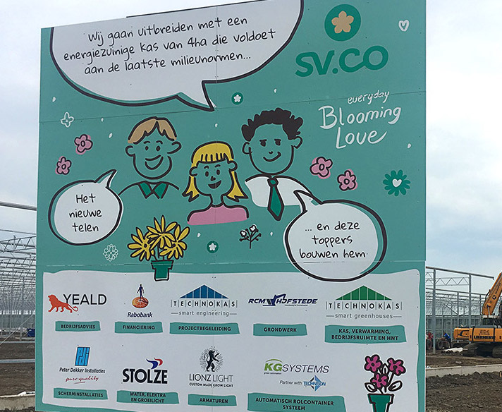 Complete dienstverlening leidt tot zeer moderne kas voor SV.CO